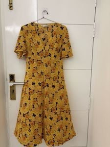 V neck floral dress