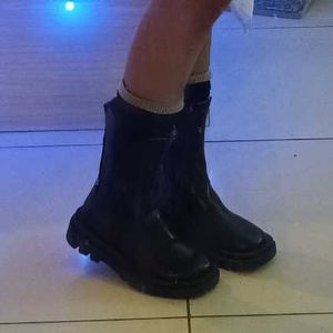 Black Leather Chelsea Boots