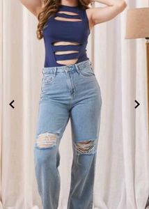 Sale!!shein blue design top