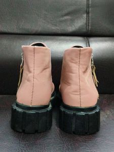 Chunky Sole Pink Boots