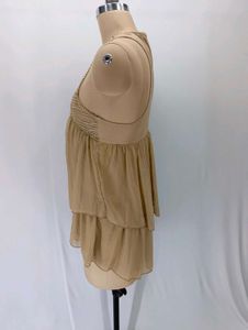 Chic Beaded Halter Neck Top
