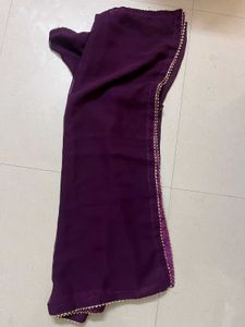 Elegant Purple Anarkali Kurta Set