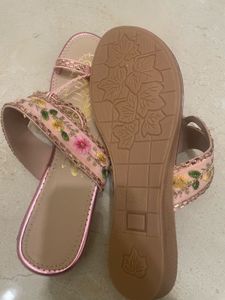 Embellished Pink Flats