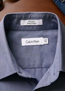 Calvin Klein Men's Short Sleeve Shirt - L
