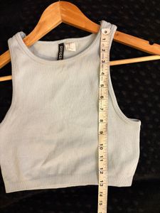 H&amp;M Ribbed Cropped Tank Top