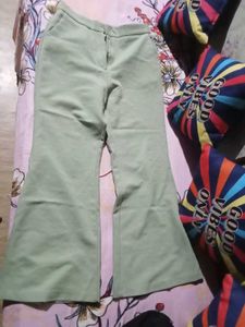 Sage Green Wide Leg Pants