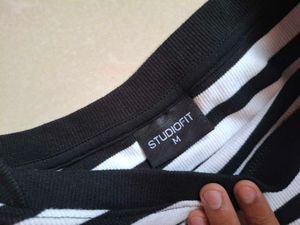 Classic Striped Boat Neck T-Shirt