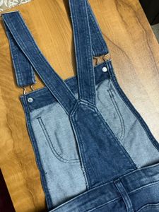 Blue Denim Short Overalls