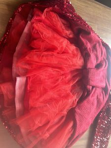 Gorgeous Shimmery Party Wear One Shoulder Frock