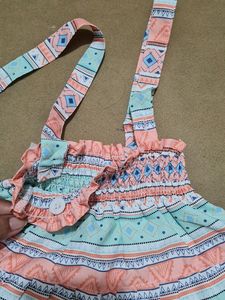 Charming Tiered Ruffle Pinafore Dress