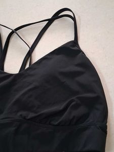 XXL Black Strappy Sports Bra