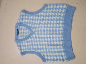 argyle sweater vest(light blue)