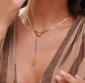 Chic Gold Snake Chain Necklace