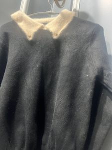 Collar Detail Knit Sweater
