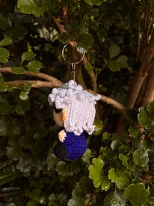 Satoru Gojo Handmade Crochet Keychain Charm