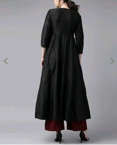 Elegant Black Angrakha Kurta