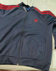 Men's Navy Blue Adidas Track Jacket