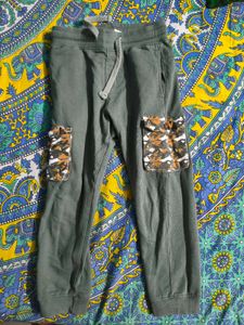 military style track pant for boys