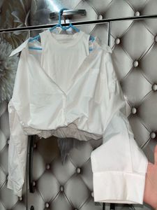 🤍KOREAN-STYLE LAYERED WHITE TOP