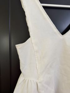 Chic White Peplum Top