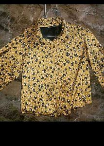 Stylish Leopard Print Button-Up Top