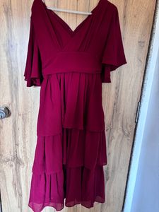Flare Neck Cake Dress Sexy