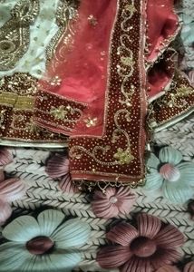Red Embellished Lehenga Choli