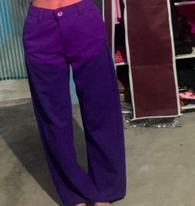 Vibrant Purple Wide Leg Pants