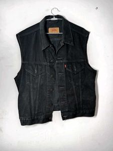 Levi's Black Denim Vest