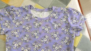 🪻🪽Floral Print T-Shirt ✨🖤