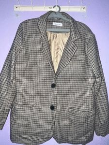 Classic Plaid Blazer