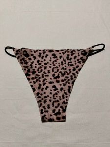 Leopard Print String Thong Panty | Size M