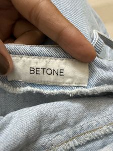 Light Wash Denim Mini Dress