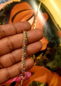 Colorful Gemstone Anklet