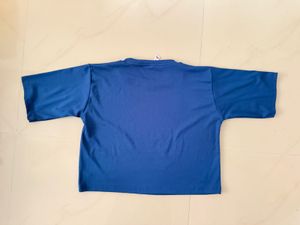 Blue Crop Top