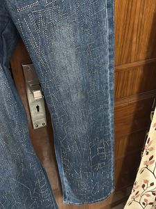 Y2K Sparkly Straight Fit Jeans