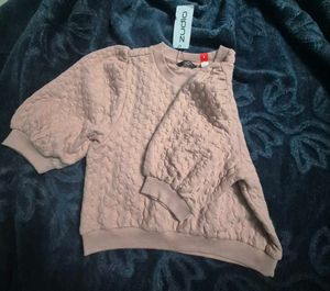Zudio Textured Puff Sleeve Top (L)