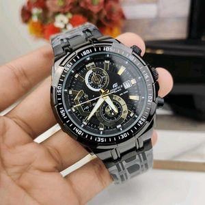 Casio Edifice BLACK Chronograph Watch PREMIUM FOR