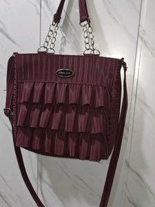 Maroon Handbag