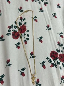 Elegant Gold Chain with Krishna Pendant