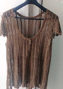 Brown Knitted Top