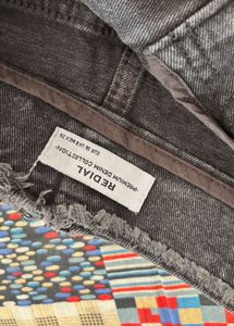 Grey Denim Skirt