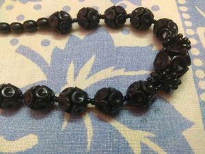 Kids Beads Neklaces,Pack Of Two,Black And White