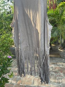 Boho Fringed Sleeveless Vest