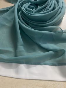 Sea Green Chiffon Stole