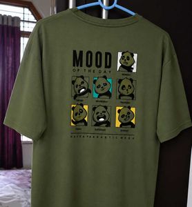 olive green oversized panda 🐼 t shirt