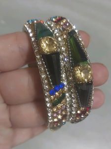 Multi Colour Stone Bangles