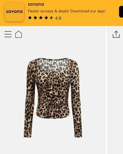 Savana Leopard Print Top
