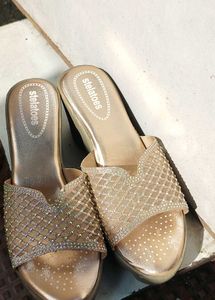 Sparkling Wedge Sandals