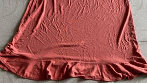 New Banana Republic Coral Ruffle Hem Skirt-Size-S